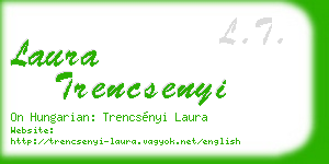 laura trencsenyi business card