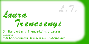 laura trencsenyi business card